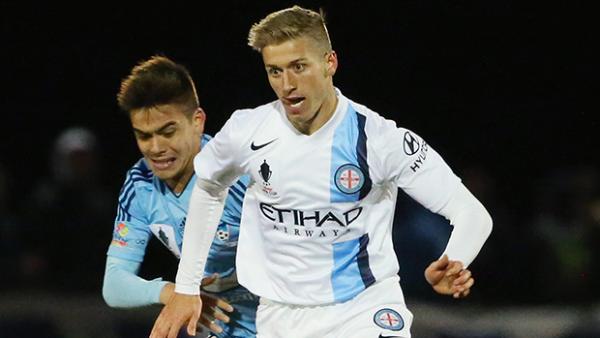 Goal scorer Stefan Mauk in action for Melbourne City.