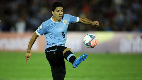 Striker Luis Suarez will miss Uruguay's World Cup opener against Costa Rica.