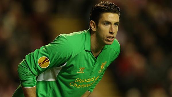 Liverpool goalkeeper Brad Jones.