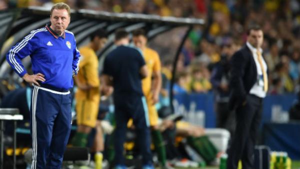 Interim Jordan manager Harry Redknapp watches on from the sideline at Allianz Stadium.