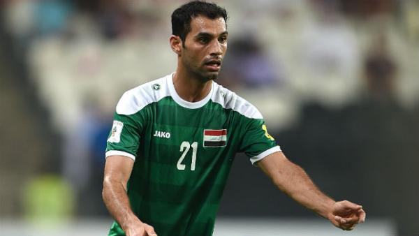 Iraq midfielder Saad Abdul-Amir.