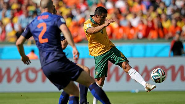 Tim Cahill scored arguably the goal of the tournament against the Netherlands.