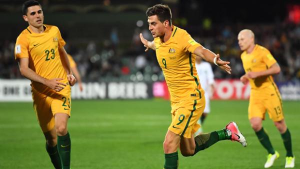 Ange Postecoglou praised the performance of Tomi Juric in Australia's win over Saudi Arabia.