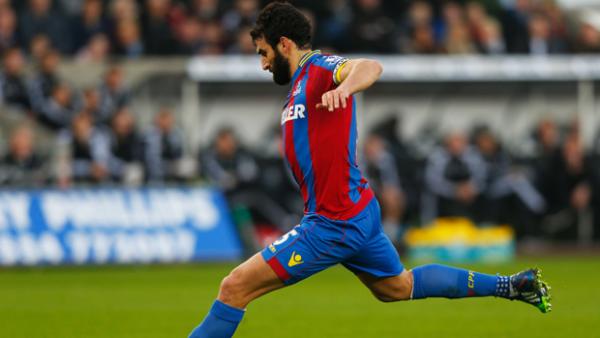 Jedinak scored from the penalty spot for Crystal Palace.