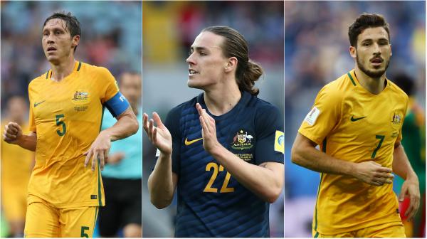 Mark Milligan, Jackson Irvine and Mathew Leckie will all be hoping to survive the cap and be in Ange Postecoglou's final 23-man Caltex Socceroos squad.