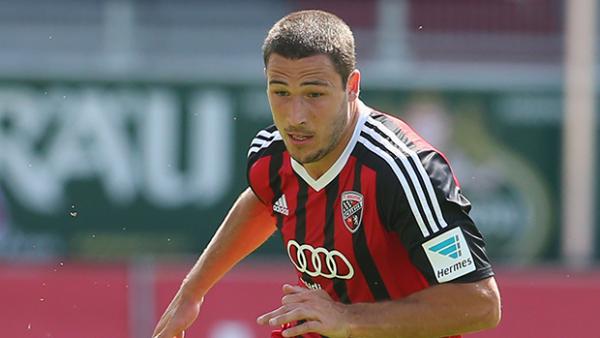 Socceroo Mathew Leckie in action for German club side Ingolstadt.