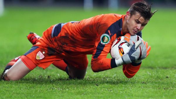 Mitch Langerak started in Stuttgart's 3-1 loss to Borussia Dortmund.