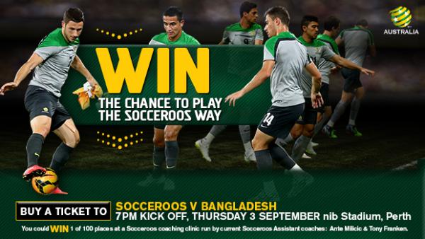 Win the chance to play the Socceroos way!