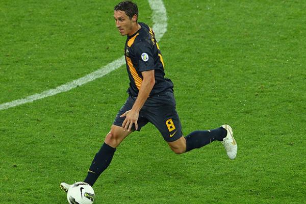 Milligan in action against Saudi Arabia in February, 2012.