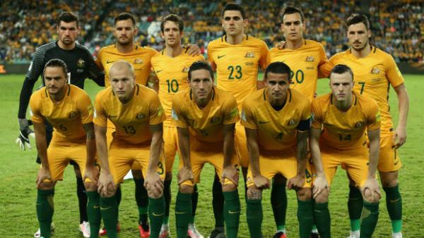 The Caltex Socceroos starting XI ahead of kick-off against Jordan at Allianz Stadium.
