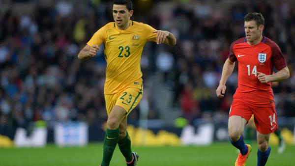 Tom Rogic was a standout for the Socceroos against England.