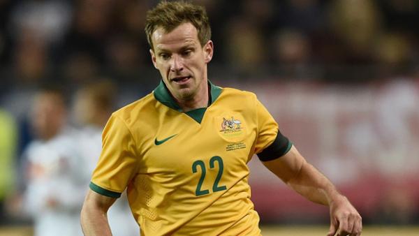 Alex Wilkinson on the ball against Germany.