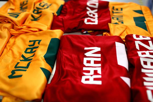 The Socceroos new kit pays homage to the jersey worn by the 1974 Socceroos at the World Cup.