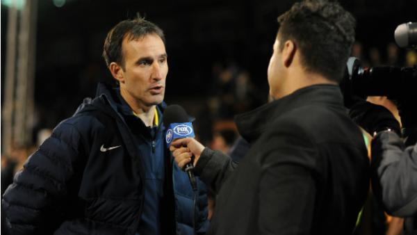 Aurelio Vidmar post last year's Socceroos friendly against Canada.