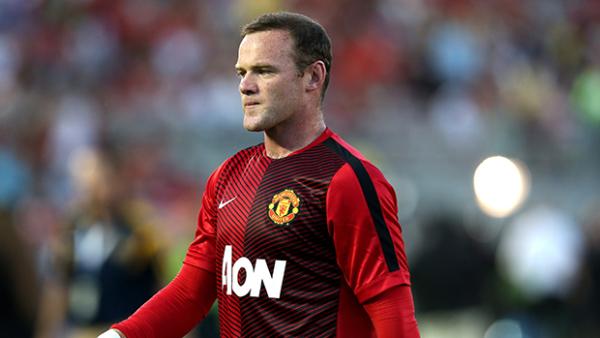 Rooney in action for Mancester United against LA Galaxy.