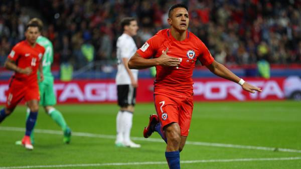 Alexis Sanchez became Chile's record goalscorer in his side's 1-1 draw with Germany.