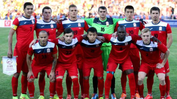 Kyrgyzstan's starting XI for their home clash against the Socceroos in June.