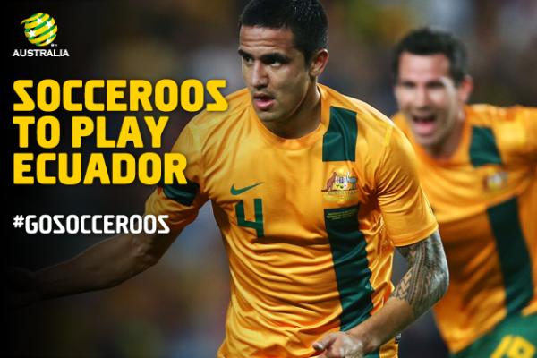 Socceroos to take on Ecuador in London