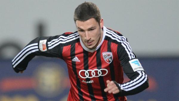 Socceroo Mathew Leckie in action for German club side FC Ingolstadt.