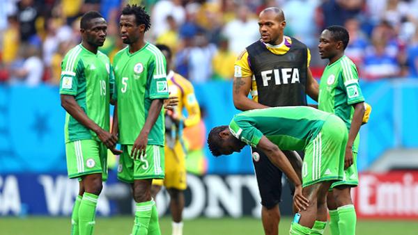 Nigeria in the aftermath of their World Cup loss to France.
