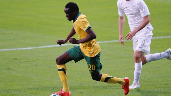 Melbourne Victory and Australian U-23's defender Thomas Deng.