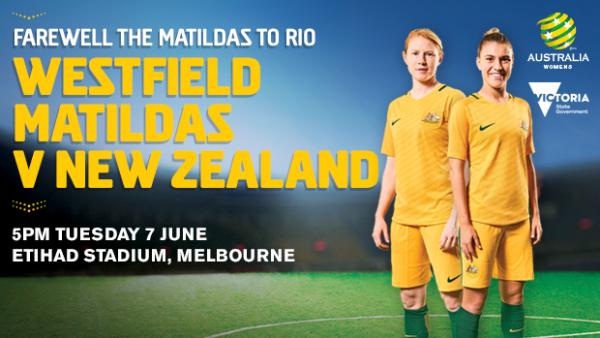 The Westfield Matildas will feature in a double header with the Socceroos in Melbourne.