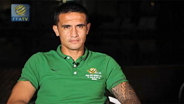 Tim Cahill chatting exclusively to FFA TV after Australia's clash with Croatia.