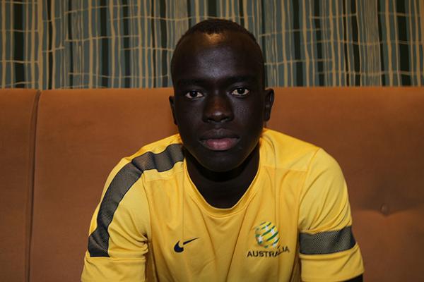 Mabil gets in the green and gold groove