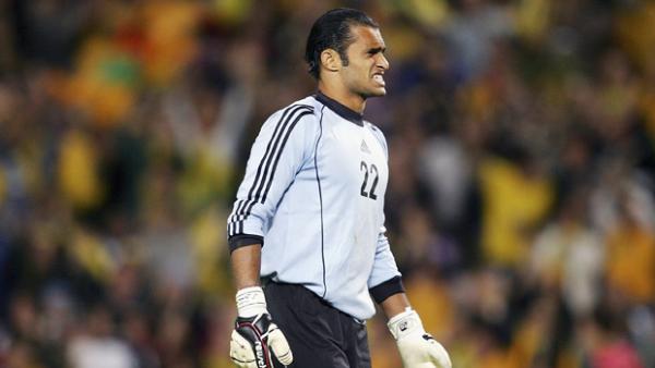 Kuwait goalkeeper Nawaf Al Khaldi.