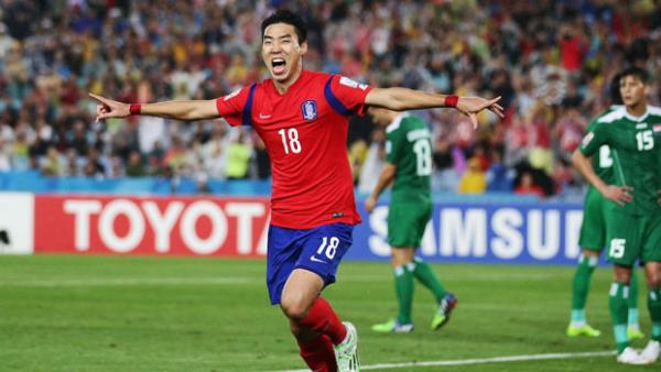 Lee Jeonghyeop scored the opener in Korea's 2-0 semi-final win over Iraq