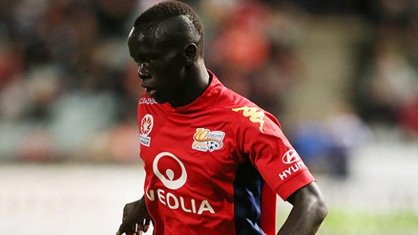 Awer Mabil scored two goals for the Young Socceroos against Bermuda.