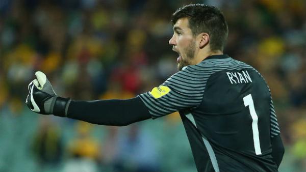 Caltex Socceroos goalkeeper Mat Ryan.