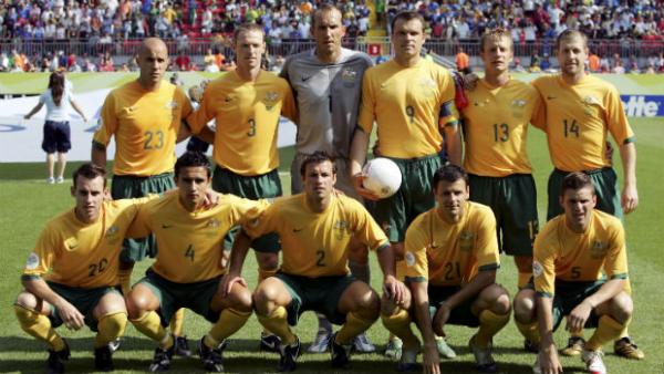 The Socceroos starting XI for their Round of 16 match at the 2006 World Cup.